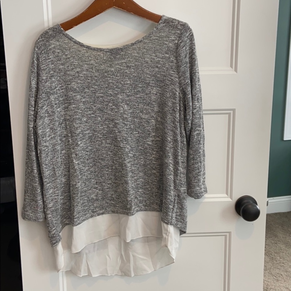 The Limited mixed media top. XS